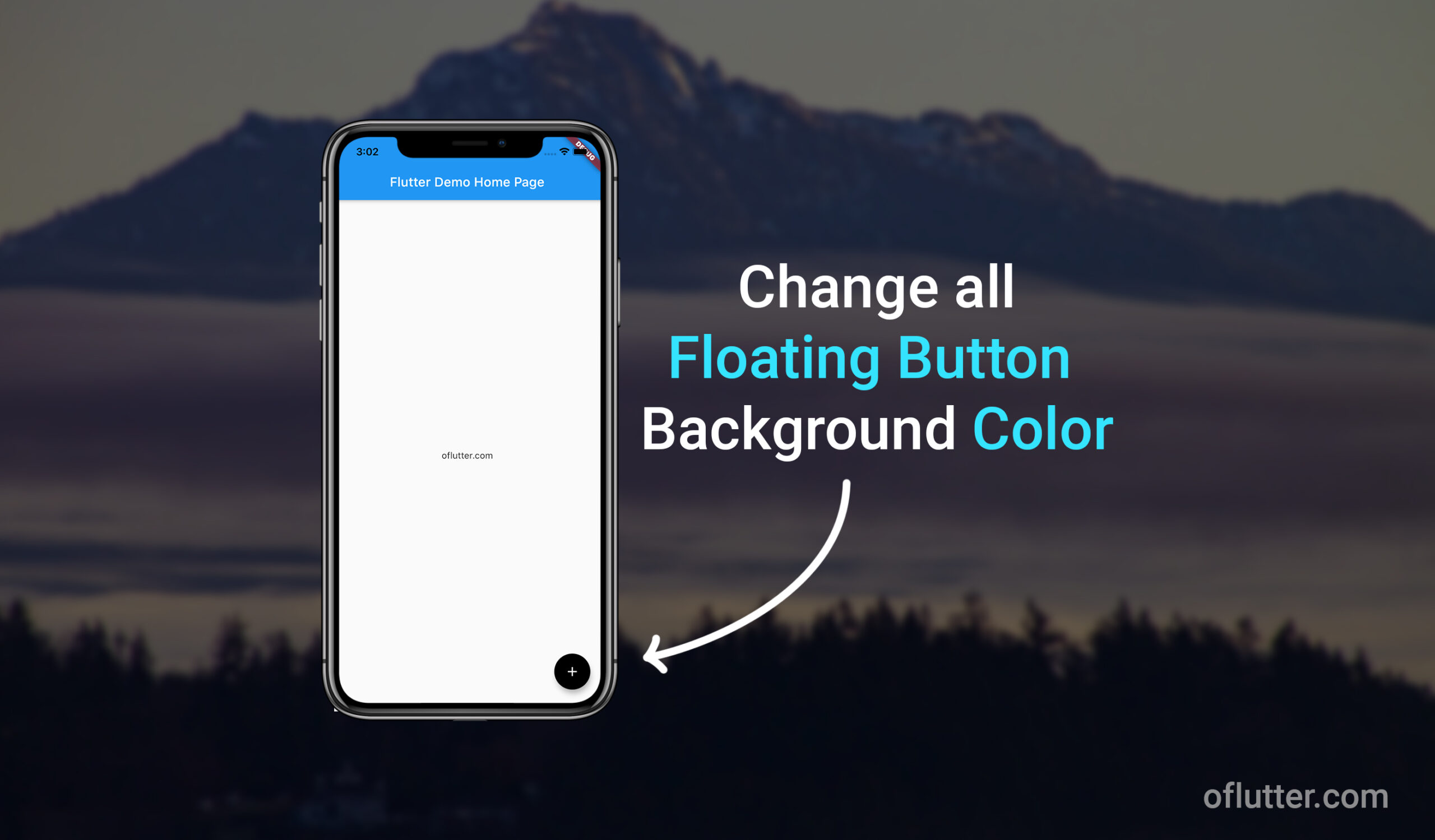 Change Floating Button Color in Flutter 