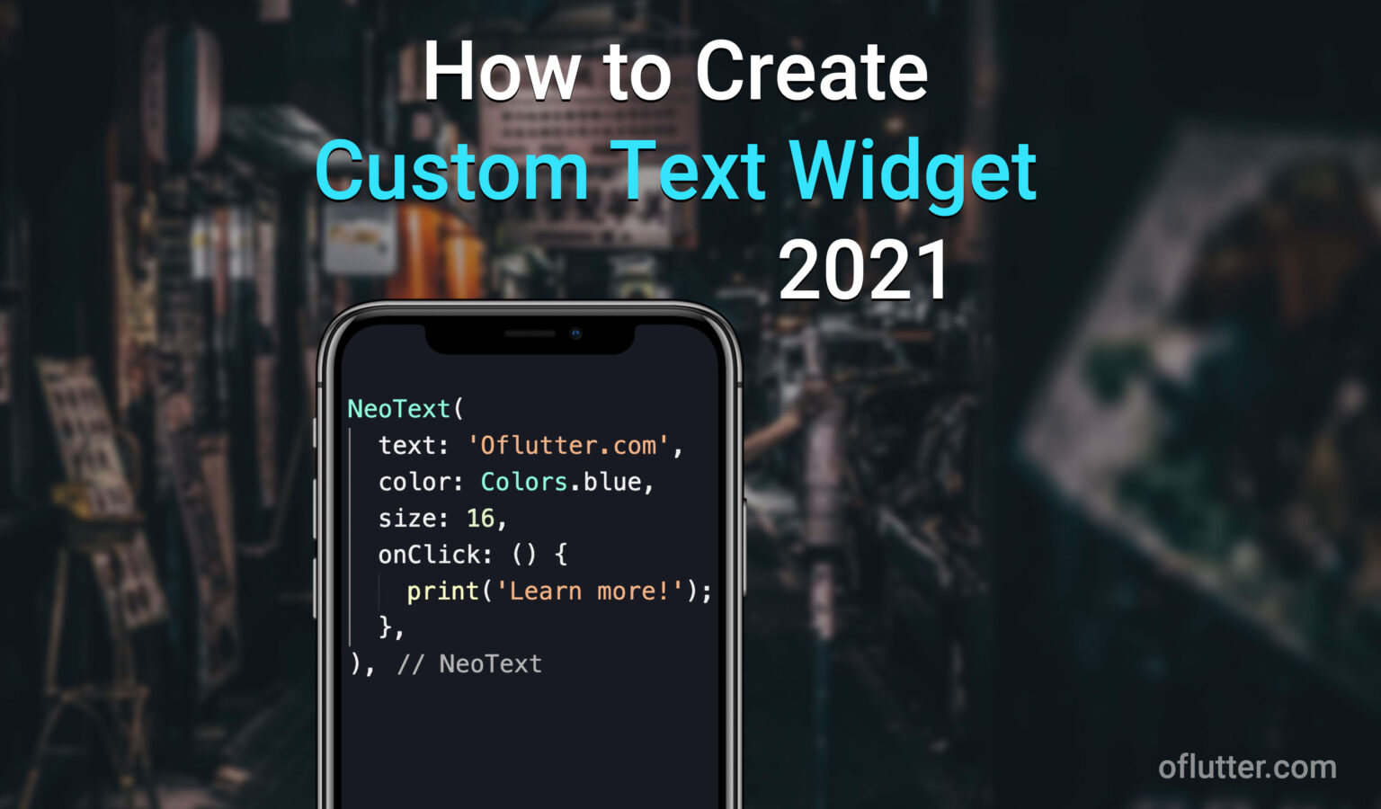How to Create a Custom Text Widget 2021